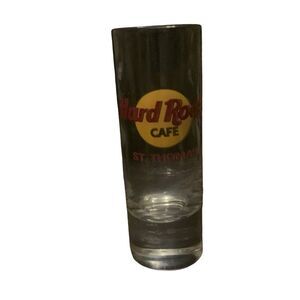 Pre Owned Hard Rock Cafe St Thomas Red Letter Cordial Shot Glass Shotglass